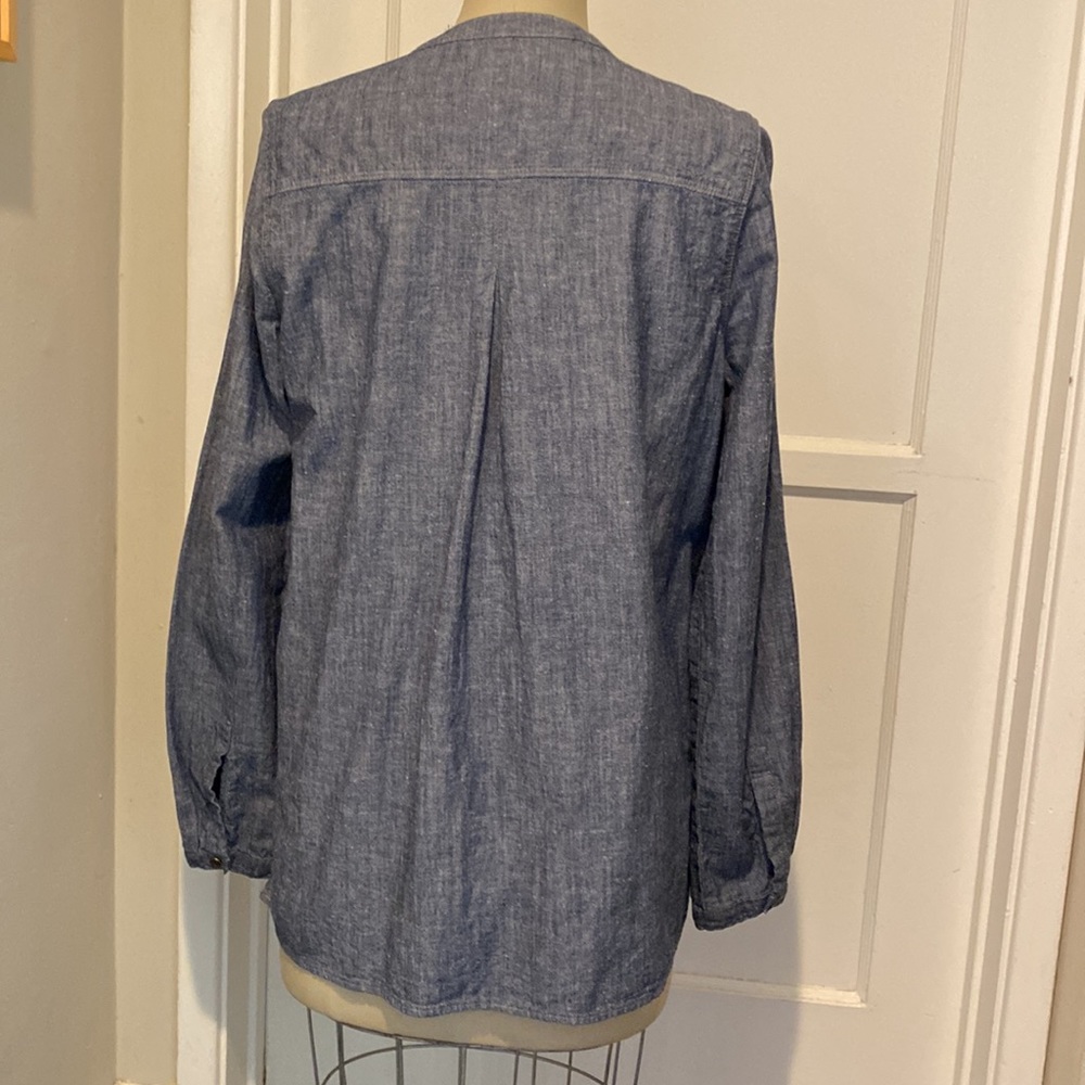Vince Patch Pocket Chambray Blouse - image 3